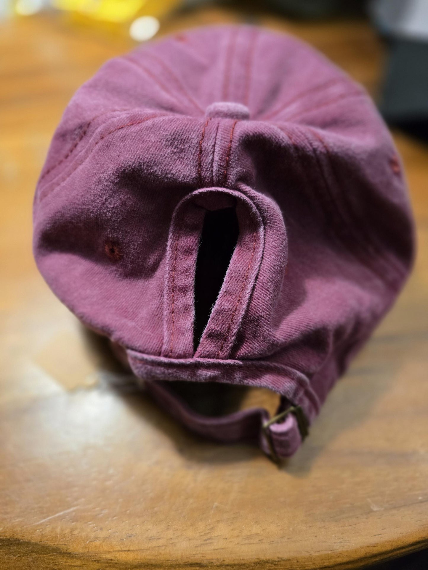 Cowgirl Western Wifey Rhinestone Maroon Hat