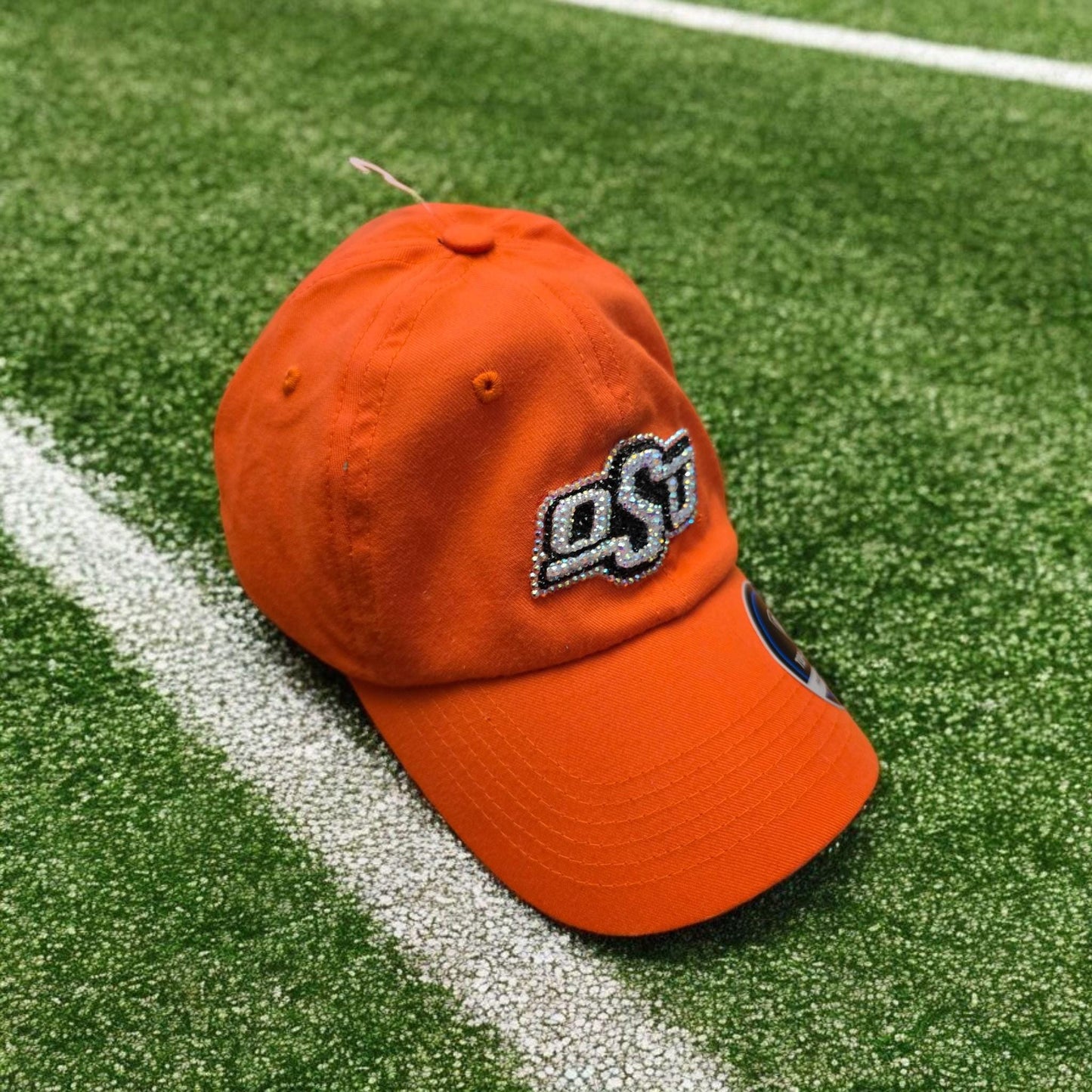 Blinged-Out OSU Hat with Rhinestones – Show Your School Spirit in Style!