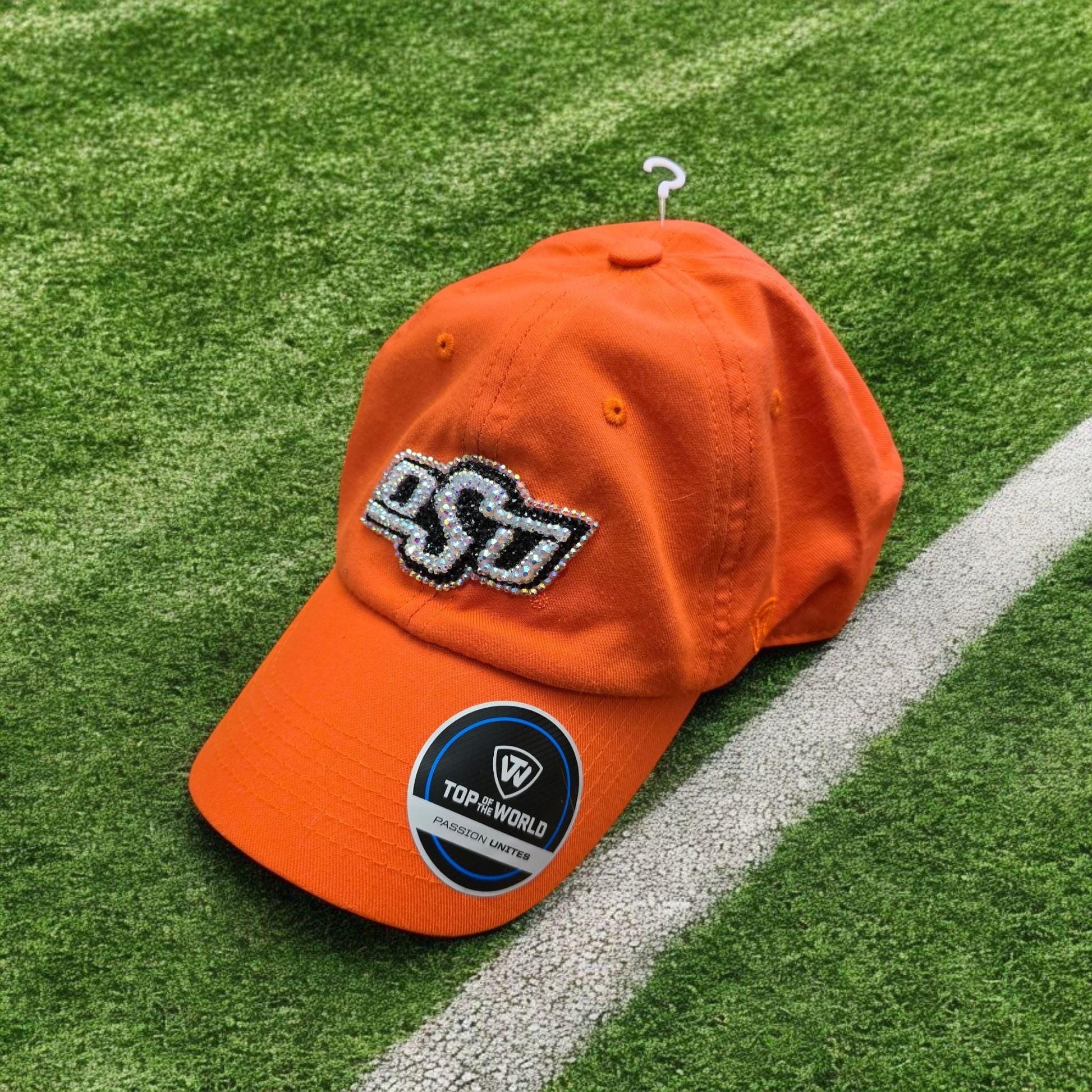 Blinged-Out OSU Hat with Rhinestones – Show Your School Spirit in Style!