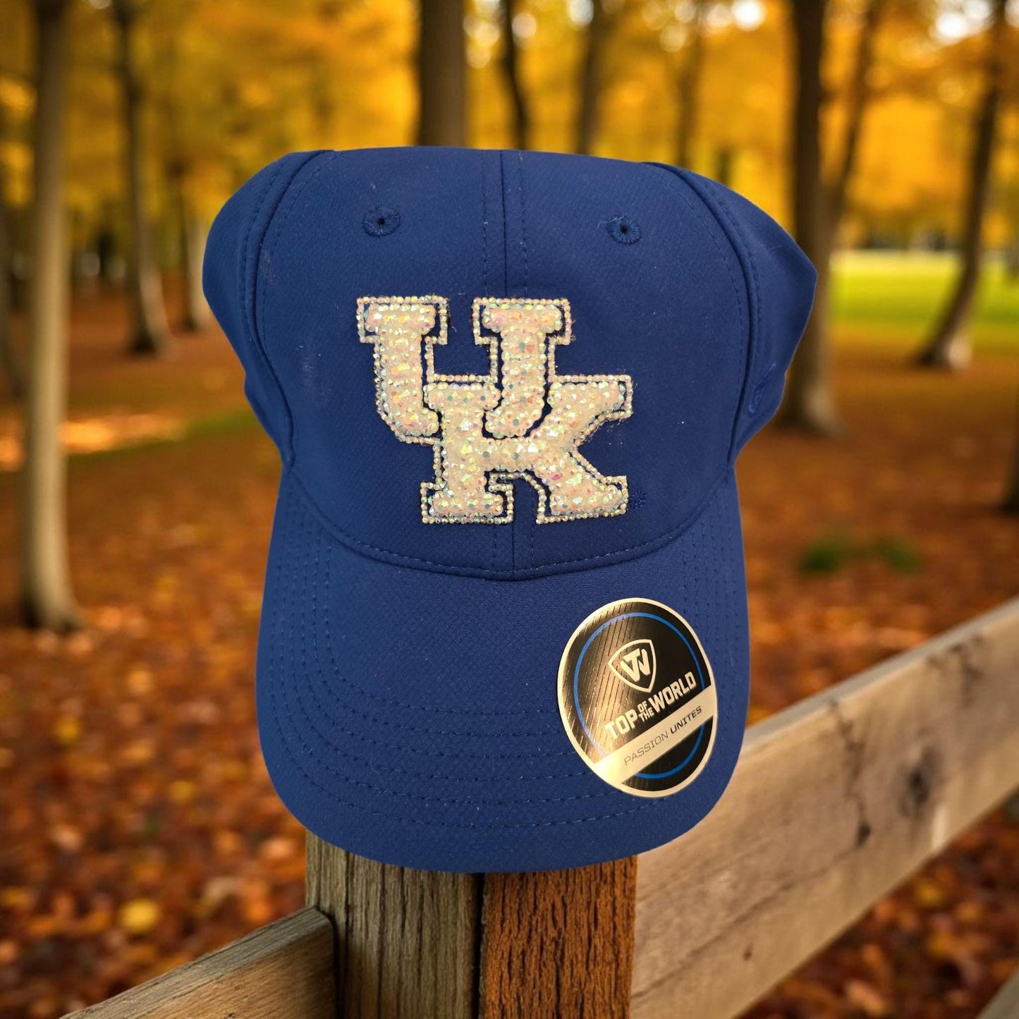 Kentucky Rhinestone Hat – Sparkly Wildcats Cap – Blue Game Day Baseball Hat – Kentucky Fan Gift