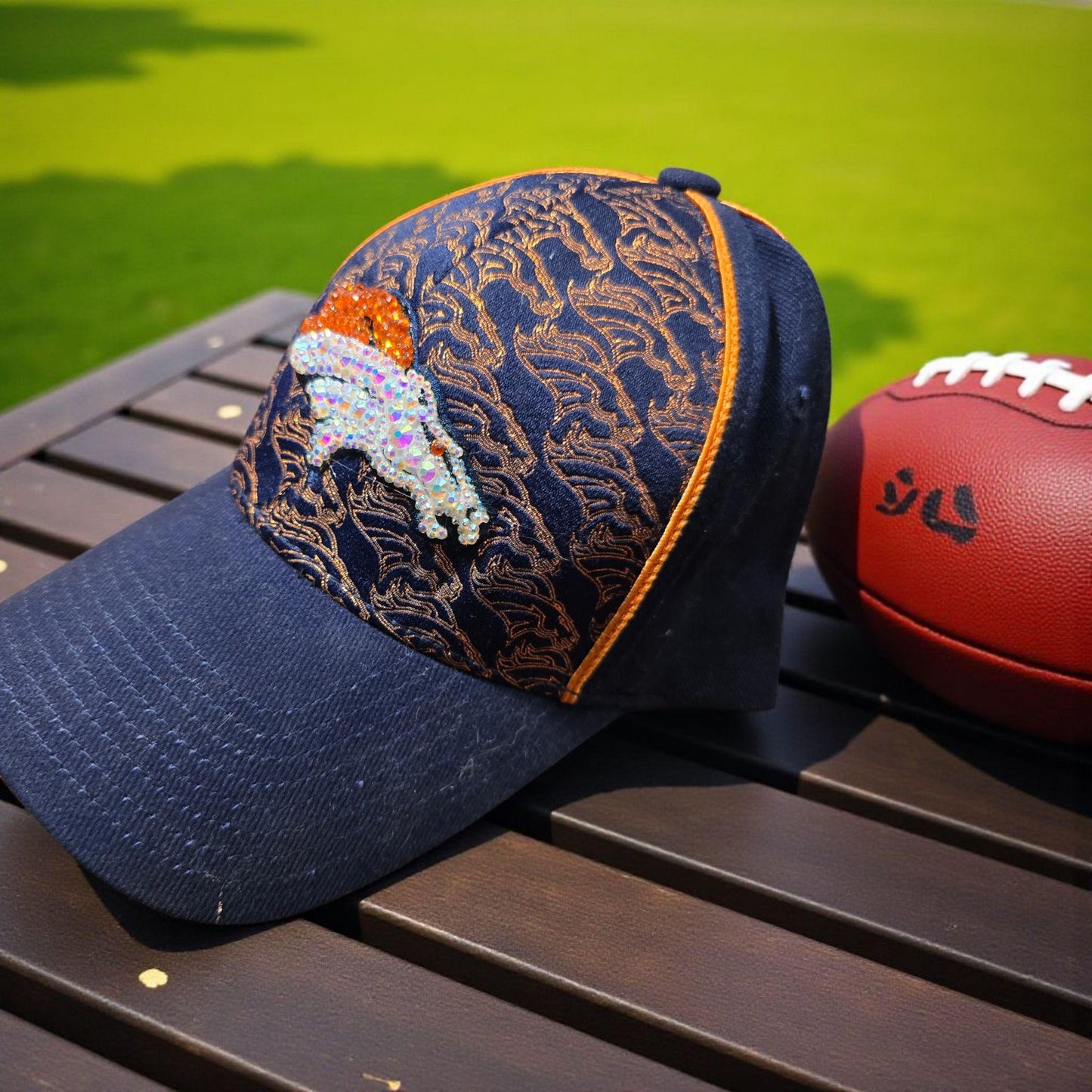 Rhinestone Denver Broncos Hat