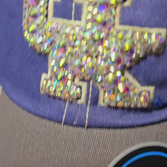 Rhinestone Kentucky Hat – Blue UK Trucker Cap with Sparkle Logo