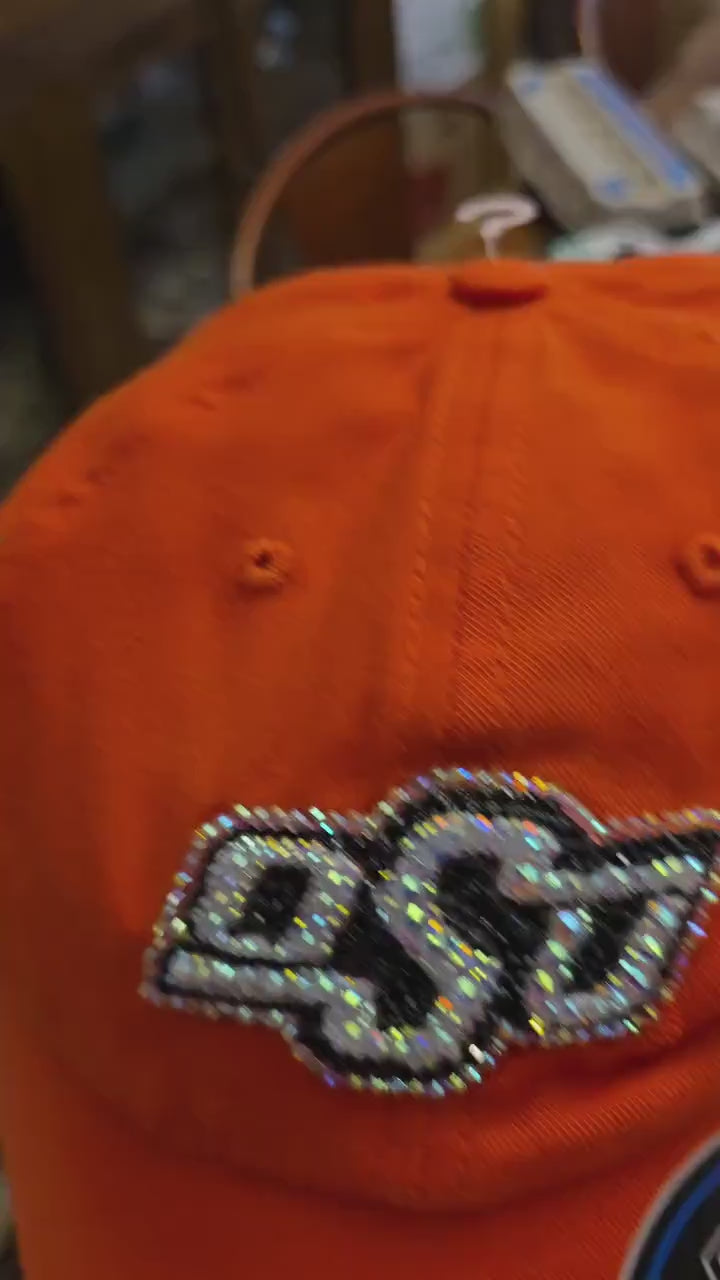 Blinged-Out OSU Hat with Rhinestones – Show Your School Spirit in Style!