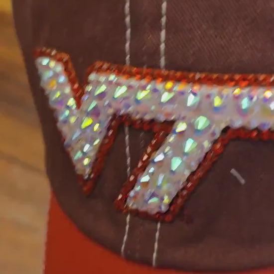 VT Rhinestone cap - Virginia relaxed baseball har