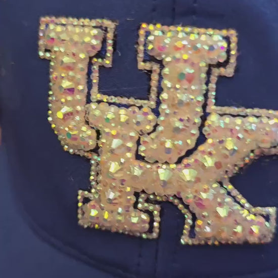 Kentucky Rhinestone  Hat – Sparkly Wildcats Cap – Blue Game Day Baseball Hat – Kentucky Fan Gift