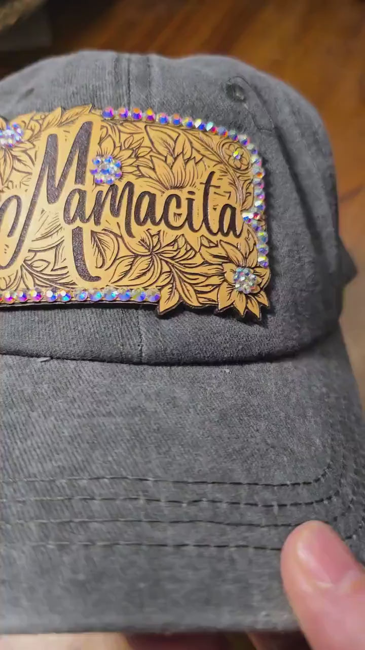 Grat Denim Mamacita Rhinestone Hat